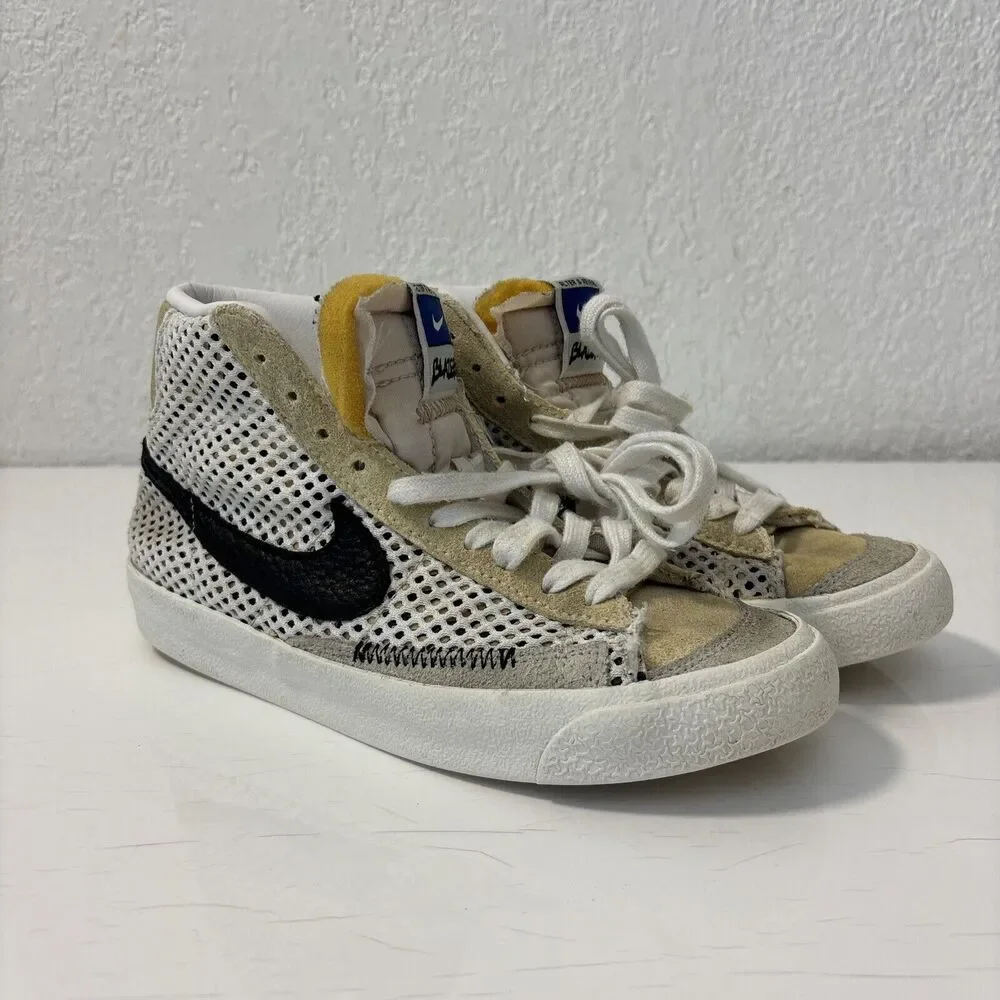 Authentic Nike Blazer Mid '77 GS Alter & Reveal Sneakers DO7138-100 Sz 5.5y